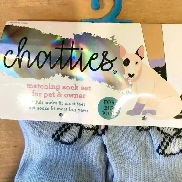 🌈 6/$60, NWT, Chatties Pet & Owner, Animal Balloon Theme Sock Set, One S… - Picture 4 of 5